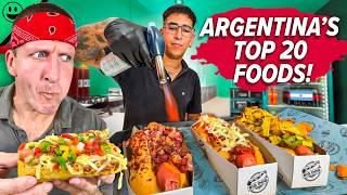 Must Try Before You Die!! Argentina's TOP 20 Street Foods!!