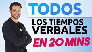  TODOS los TIEMPOS VERBALES del INGLÉS en 20 minutos  / GUÍA: Los 50 TIEMPOS VERBALES en INGLÉS 