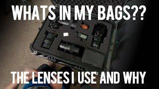 Whats in my bags? The lenses I use and why I use them.