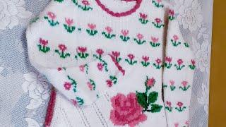 How to knit beautiful kurti design |Full measurement of woolen kurti/top |Beautiful girls top design