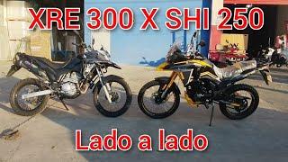 Shineray SHI 250 x XRE 300 comparação! #shi250