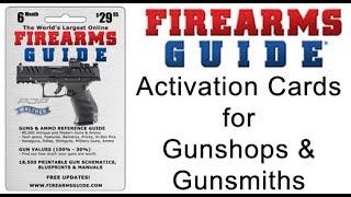 Firearms Guide Activation Cards - Great Retail Product for any Gun Shop