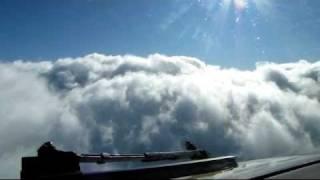 Boeing 737-800 flying into clouds