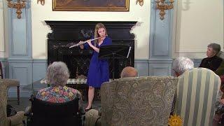 Beautiful music at a retirement home