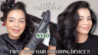 FIRST EVER HAIR COLORING DEVICE?!  THIS L'OREAL COLORSONIC DYES YOUR HAIR FOR YOU!  WORTH $130?!