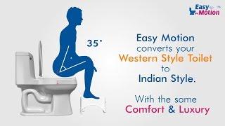 Easy Motion Stool | Convert Western Toilet to Indian Toilet