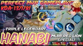 MLBB RED LION SPECIALS | Perfect MVP Hanabi Gameplay | Giveaway | Mobile Legends