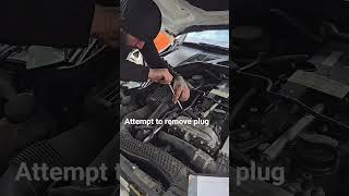 process of removing plug