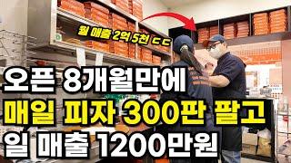 매일 300판씩 피자 팔아서 2억 매출 내는 남자 (오픈 8개월만애...ㄷㄷ)