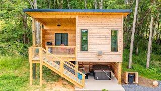 Stunning Beautiful Rustic Treetop Cabin, Hot tub | Exploring Tiny House