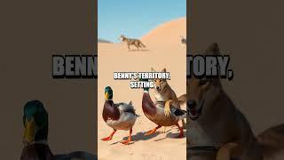 The Comedic Chaos: Teri the Domestic Duck and Benny the Desert Coyote