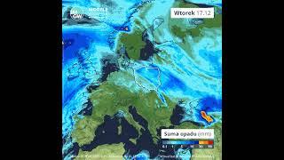 Prognoza dobowej sumy opadu na 10 dni (ECMWF)