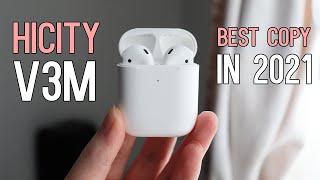 Perfect Latest AirPods 2 Clone! -  Hicity V3E AirPods SuperClone with 7 Hours of Battery! Under $33!