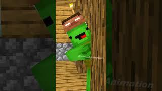 Mikey threatens JJ - MAIZEN Minecraft Animation #shorts