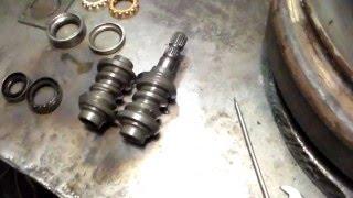 Замена червяка вала руля и его дефектовка.Replacing the worm wheel shaft and Troubleshooting.