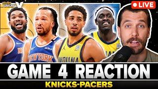 PACERS-KNICKS REACTION: Game 4 MASTERCLASS from Tyrese Haliburton in win vs. Jalen Brunson & KAT