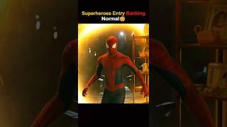Cringe to Legendary - Superheroes Entry Ranking ️ #shorts