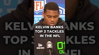 Kelvin Banks Jr Gives His Top 3 NFL Offensive Tackles #nfl #nfldraft #nflcombine