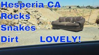 Hesperia CA city tour- drug use- homeless problem -  housing problem