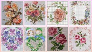 #1 Stunning & Elegant Cross stitch patterns/Charsuti Embroidery Design Ideas Hand made Embroidery