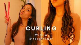 Let's curl hair with straightener real quick PART - 1