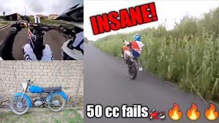 INSANE 50cc fail and crashes!!!️