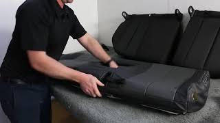 How to fit RVE leather seat covers - full length generic installation guide