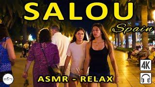 SALOU - ASMR Summer in SALOU, Spain  | Walking Tour 4K UltraHD