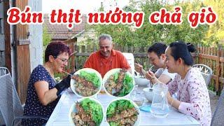 #217 Bé cháu người Pháp mê chả giò nước mắm-cách Hoa làm nhân chả giò và vỏ giòn-nông thôn nước Pháp