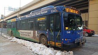 Ride On MCTS 2012 New Flyer D40LFR 5345 On the Blue Line to Bradley Rd/124th St