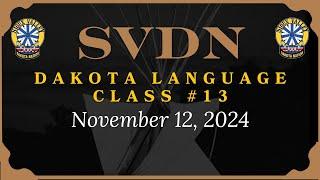 SVDN - Dakota Language Class 13