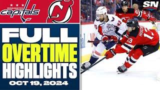 Washington Capitals at New Jersey Devils | FULL Overtime Highlights - October 19, 2024