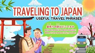 [LEARN JAPANESE] USEFUL JAPANESE TRAVEL PHRASES : DIRECTIONS, TRANSPORT & HOTELS  ️ 