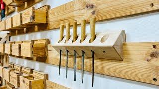 How to Make a Wall Mount by Drilling and Cutting Diagonally / Woodworking DIY