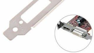 How to Change Swap Low Profile Bracket on Graphics Video Card Convert  Standard Size Half Height PCI