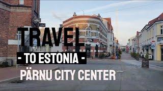 Travel to Estonia - Pärnu - 4K - Entering City Center - 2022