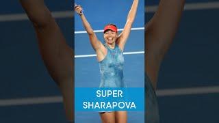 Maria Sharapova hits LEFTY forehand in amazing rally! 