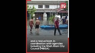 Over 100 evacuated as flash floods hit Taman Bukit Kemuning
