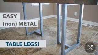 Easy Modern Non-Metal DIY Table Legs