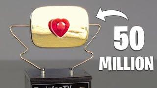 50 MILLION - CUSTOM RUBY YouTube Play Button