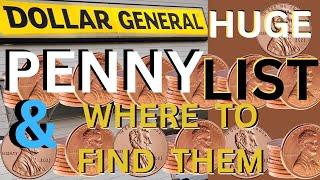 Huge New Penny List For Dollar General and Where To Find Penny Items This Week