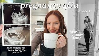 pregnancy q&a | let's catch up! gender reveal, name ideas, struggling with identity in pregnancy