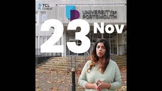 Easy to admit at university of Portsmouth with TCL Global. Join our event now