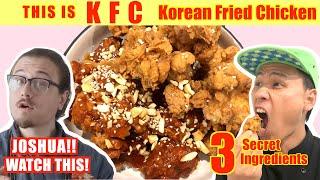 CRISPY Korean Fried Chicken with 3 SECRET Ingredients from Korean chef | Watch this, Joshua!