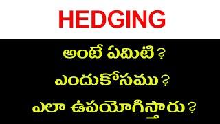 WHAT IS HEDGING by Stock Market Telugu GVK @