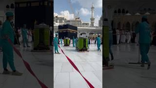 Kabah Cleaning Process #kabah #makkah #shorts #allah