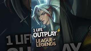 Yone OUTPLAY! 1 life 5 Kills | League of Legends #lol