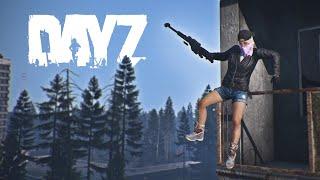 Рейд многоэтажек с побегом из окна - DayZ