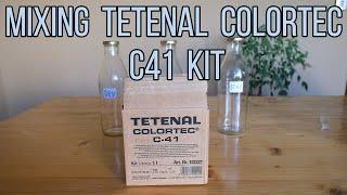 Mixing TETENAL Colortec C41 Kit