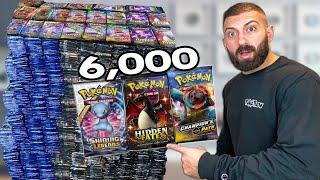 Insanity | OPENING 6,000 Packs Of Pokemon Cards *LIVE*